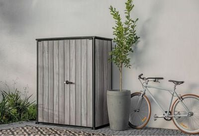 Keter Vertical Storage Shed Storm Grey - Image 3
