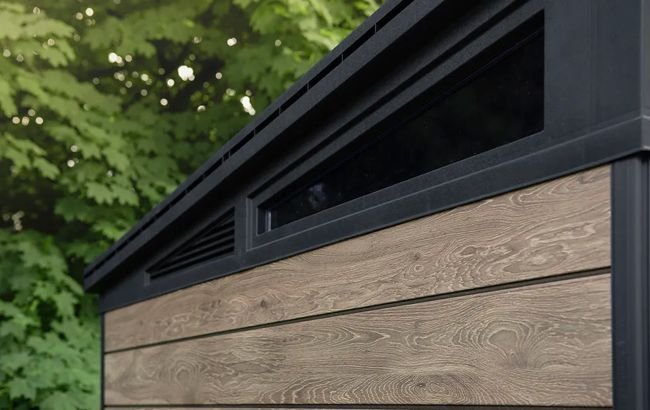 Keter Signature Storage Shed Ashwood Brown 11×7 Ft Resin - Image 4