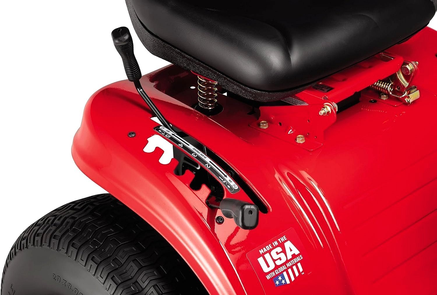 Craftsman T110 42-Inch 17.5 HP Gas Riding Mower with 7-Speed Manual Transmission - Image 2