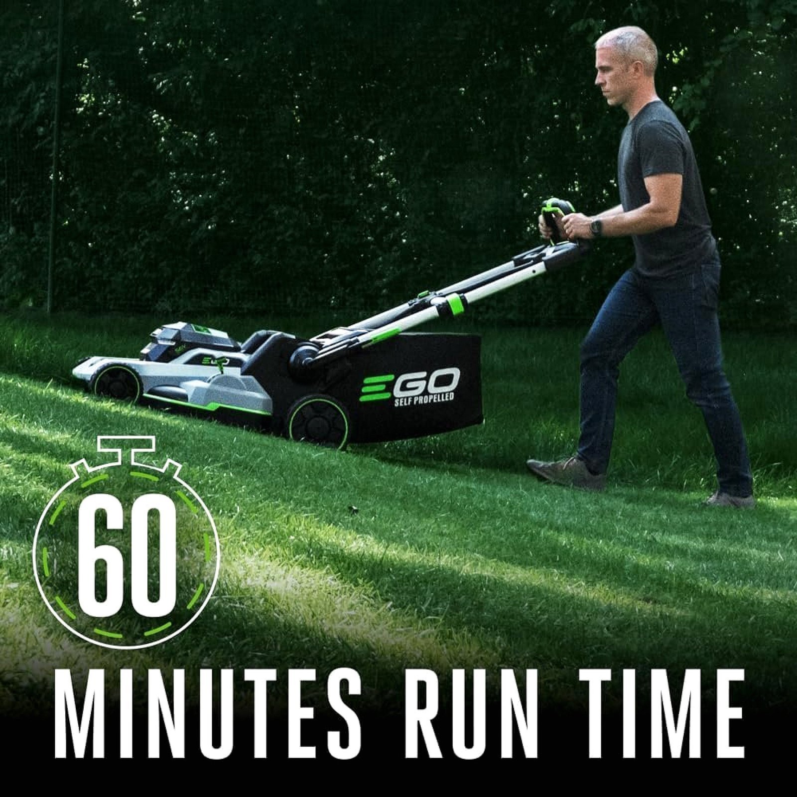 EGO POWER+ 21-Inch 56V Self-Propelled Electric Lawn Mower with Touch Drive, 4.0Ah & 6.0Ah Batteries, and Charger - Image 3