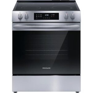 Frigidaire 30″ Front Control Electric Range with EvenTemp – Stainless Steel FCFE3062AS