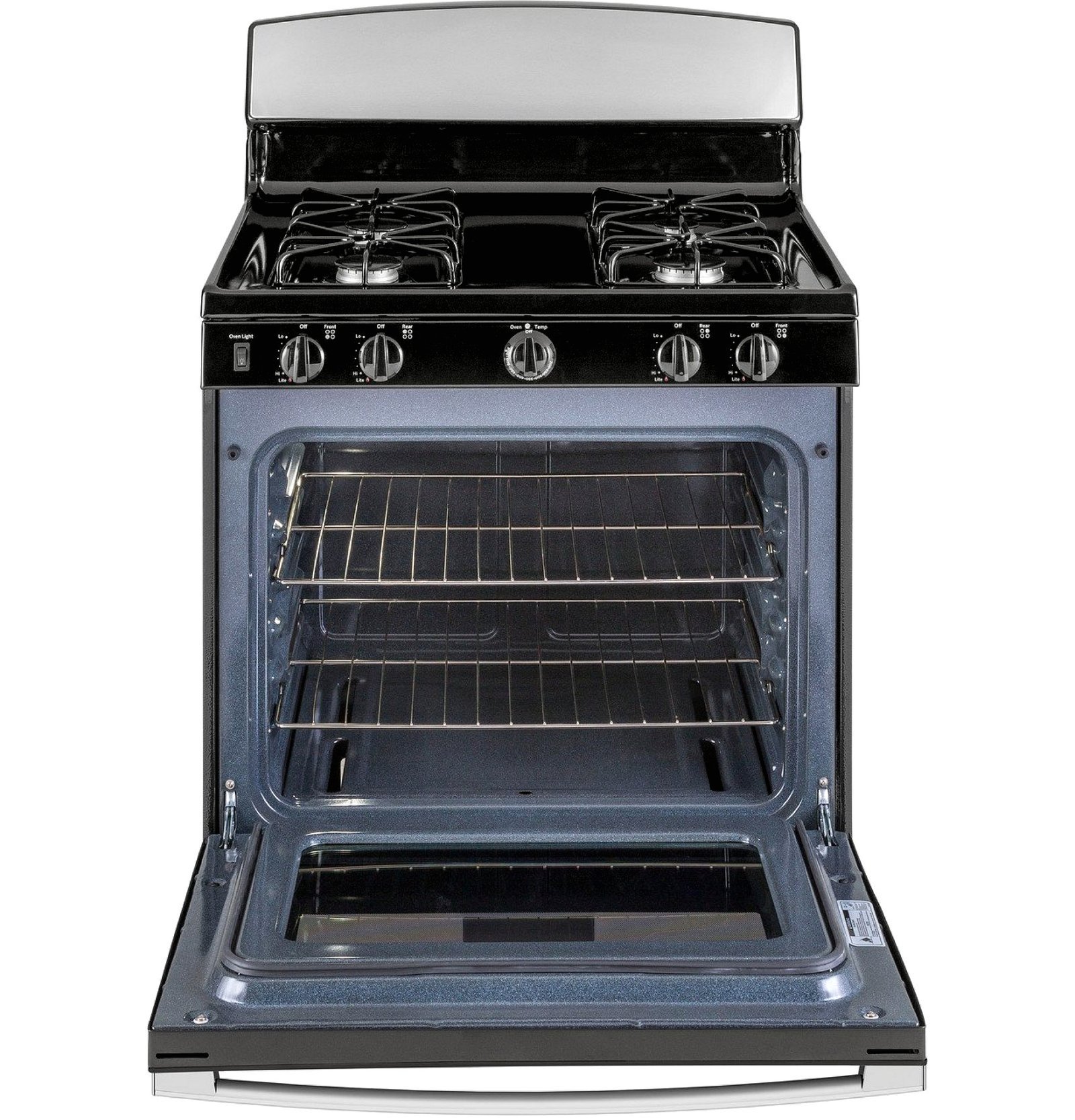 GE 30″ Free-Standing Gas Range with 4 Sealed Burners, Stainless Steel (JGBS30RETSS) - Image 5