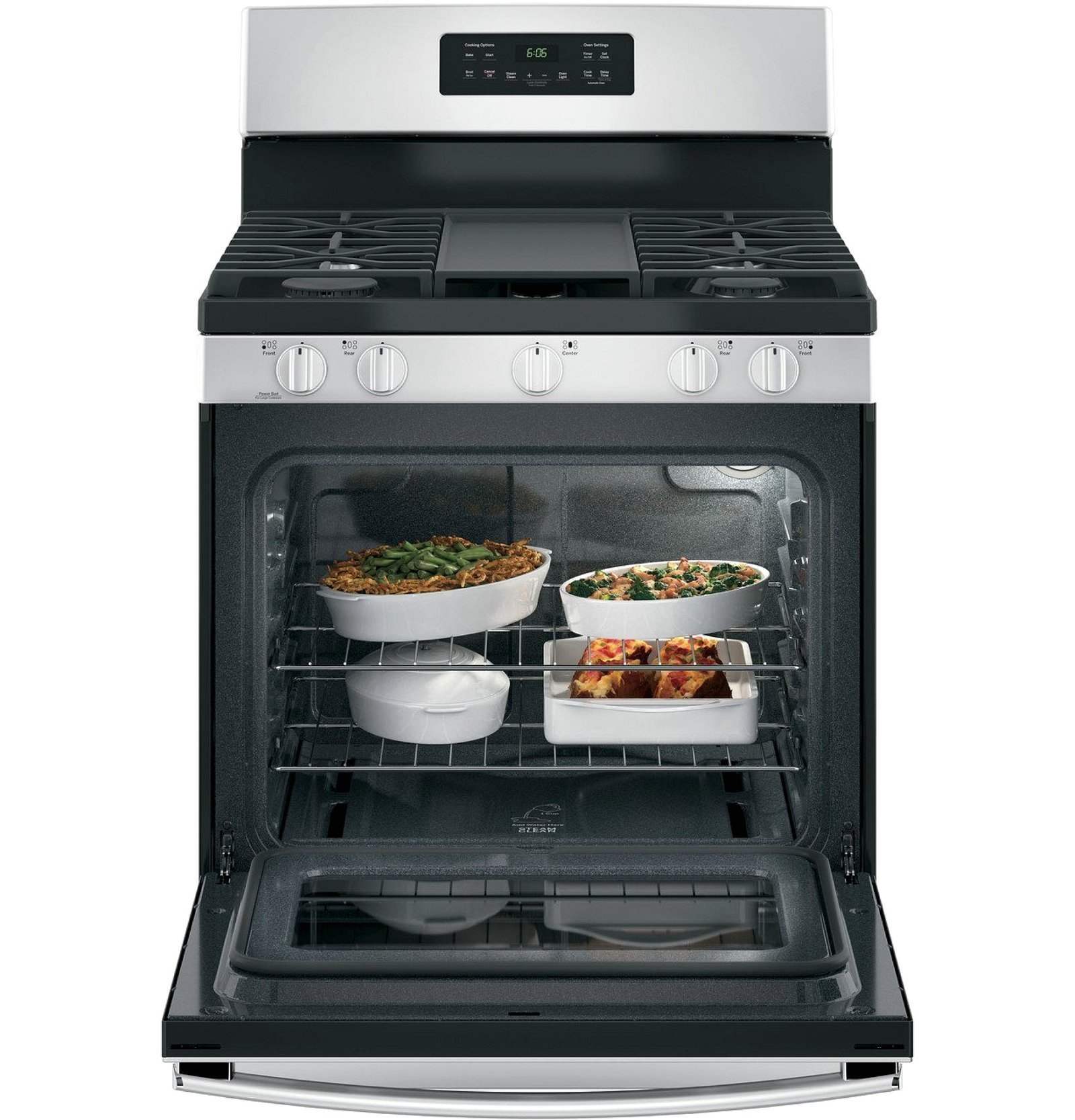 GE 30-Inch Freestanding Gas Range with 4.8 cu. ft. Oven Capacity and Sealed Cooktop Burners - Image 3