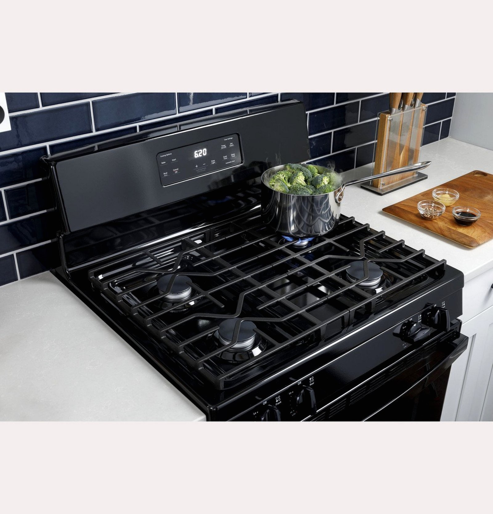 GE 30-Inch Freestanding Gas Range with 4.8 Cu. Ft. Oven, Stainless Steel – JGBS61RPSS - Image 2