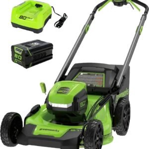 Greenworks 80V 21-Inch Cordless Self-Propelled Lawn Mower with 4.0Ah Battery & Charger