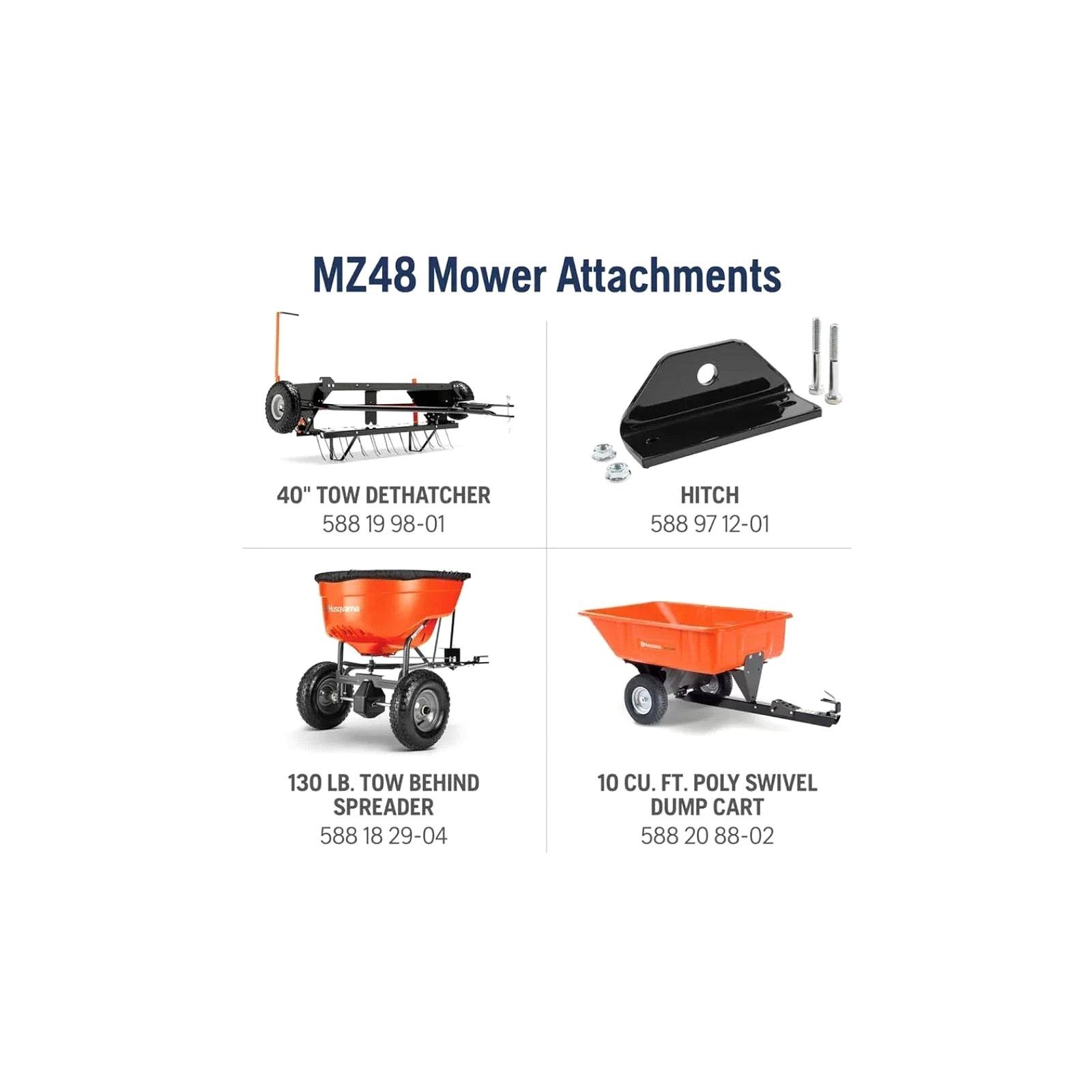 Husqvarna MZ48 48-inch 23 HP Kawasaki Zero-Turn Mower with ClearCut Deck - Image 3