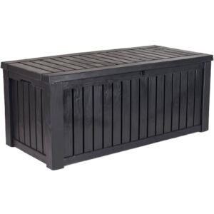 Keter Rockwood 150 Gallon Outdoor Storage Deck Box – Anthracite