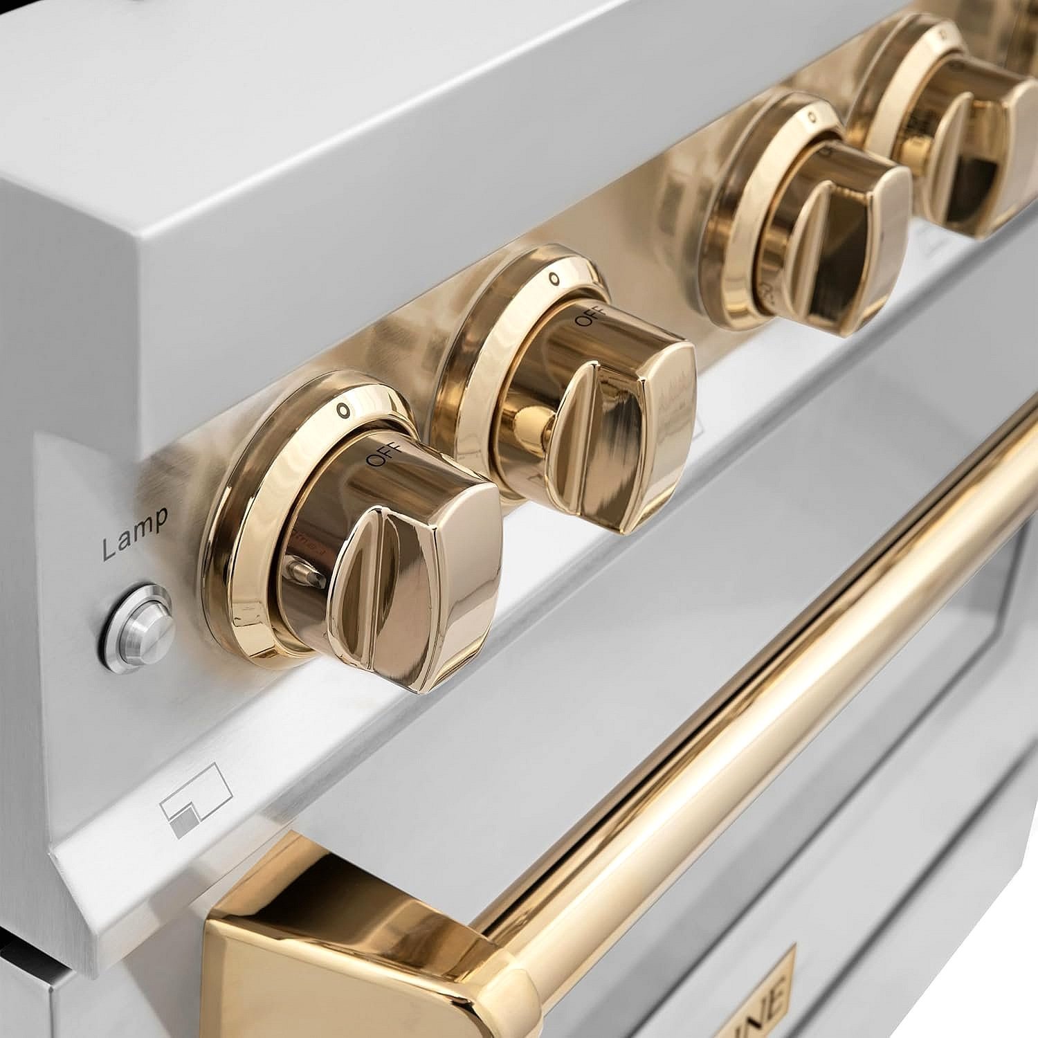 ZLINE Autograph Edition 36 Inch 4.6 Cu. Ft. Dual Fuel Range with Gold Accents, RAZ-36-G - Image 2