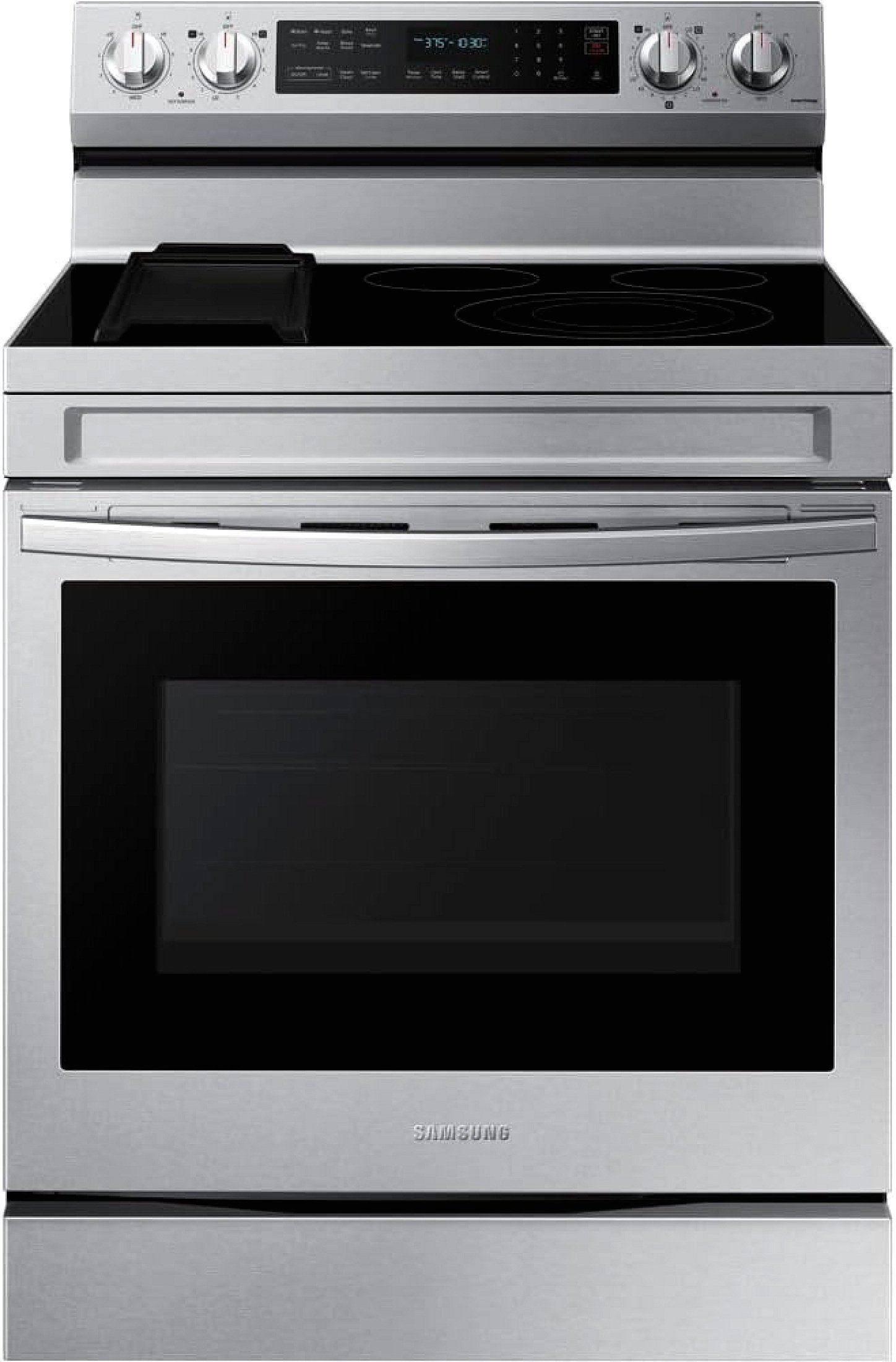 Samsung 6.3 cu. ft. Smart Freestanding Electric Range with No-Preheat Air Fry, Convection+, & Griddle, Stainless Steel NE63A6711SS - Image 4