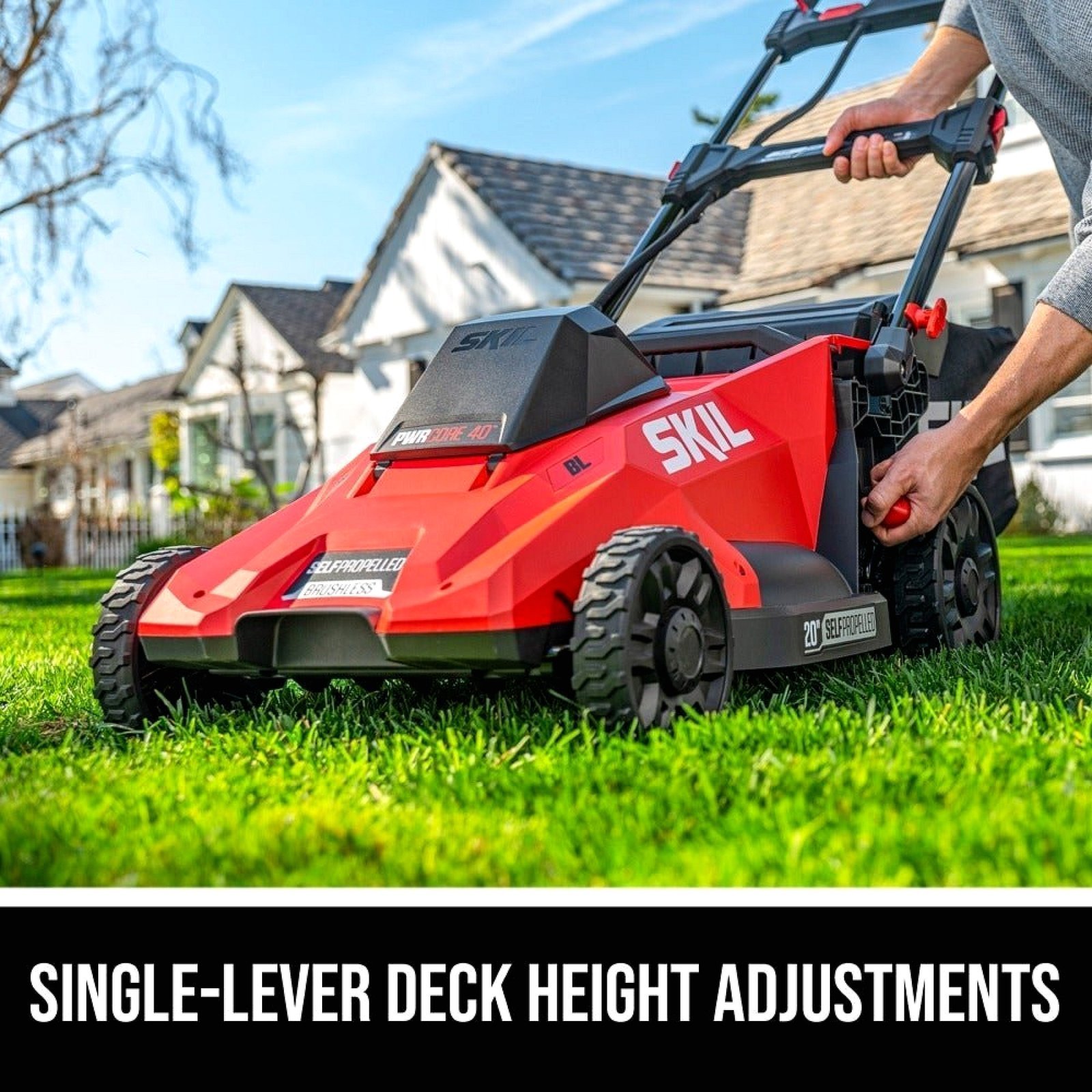 Skil PWR CORE 40-volt, 20-in Self-Propelled Battery Walk Mower with (1) 6 Ah Battery Included | SM4910C-11 - Image 7