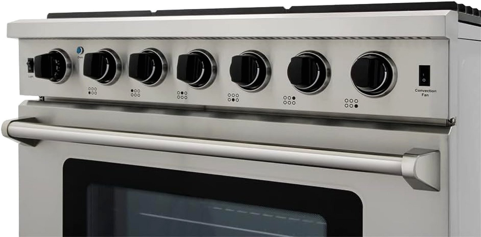 Thor Kitchen LRG3601U 36-Inch Professional Freestanding Gas Range with Convection Oven, Stainless Steel - Image 4