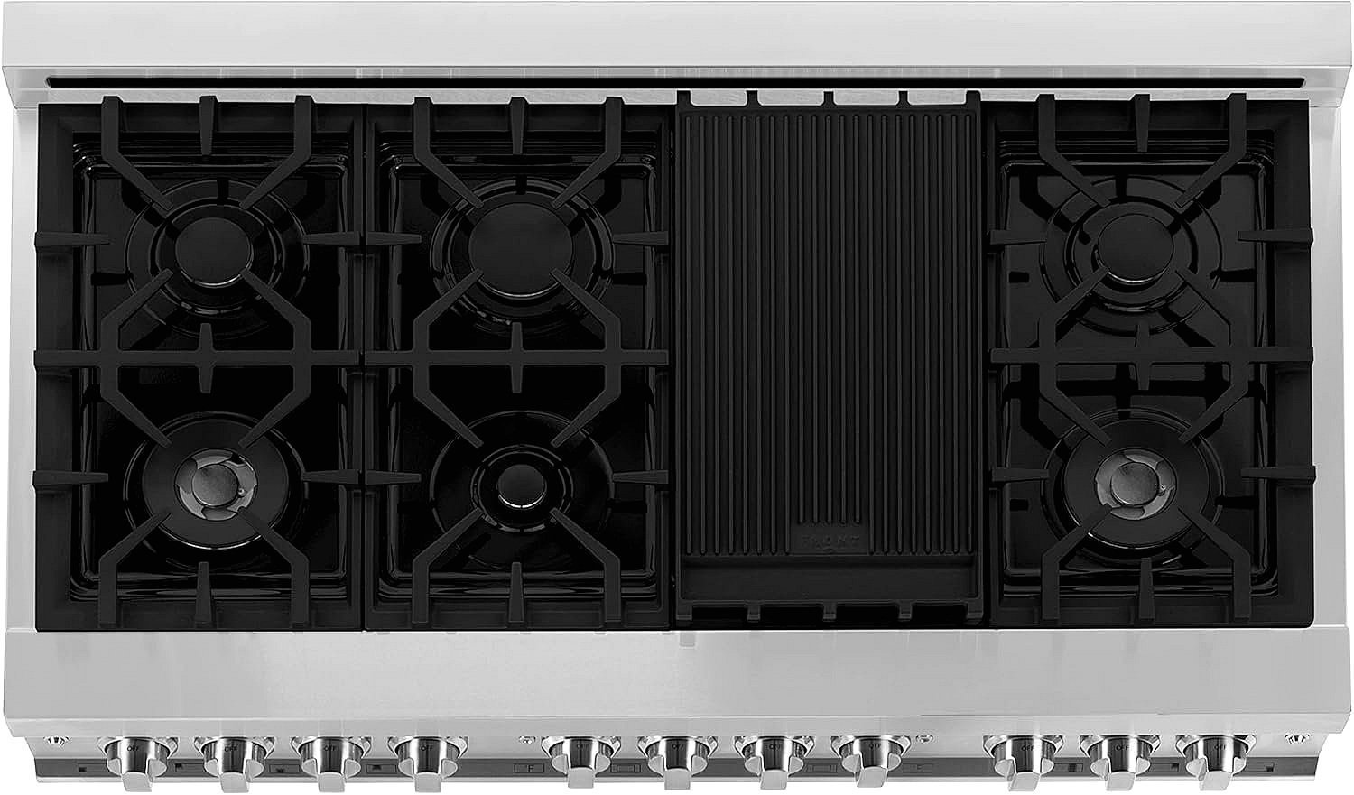 ZLINE 48-Inch Legacy Series Dual Fuel Range with 7 Burner Gas Cooktop and Electric Convection Oven, Stainless Steel (RA48) - Image 3